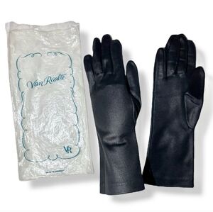 VAN RAALTE Black Mid Arm Length Nylon Gloves VINTAGE